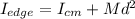 I_{edge} = I_{cm} + Md^2