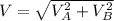 V= \sqrt{V_A^2+V_B^2}
