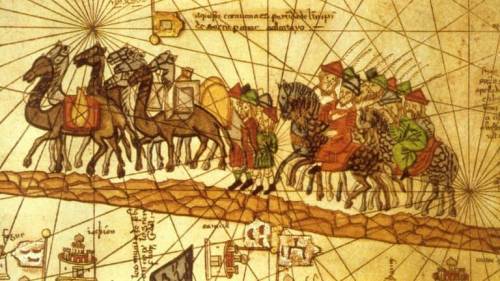 Which was one result of european merchants trading along the silk road?