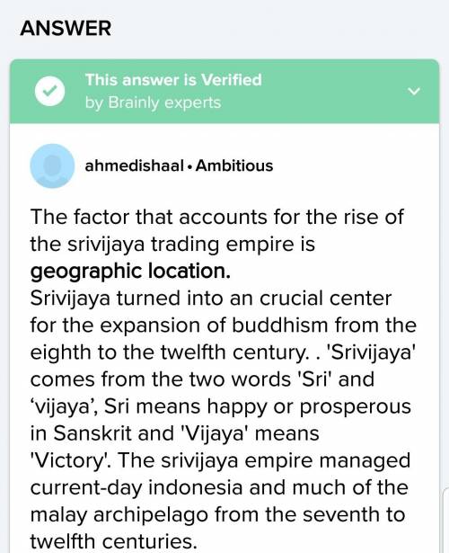 What factors accounted for the rise of the republican party in the srivijaya trading empire?  a. anc