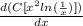 \frac{d(C[x^{2}ln(\frac{1}{x})])}{dx}