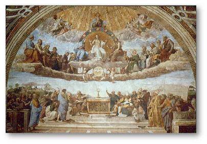 Who are some of the characters identified in the fresco below? a. names common to the christian fait