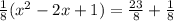 \frac{1}{8}(x^2-2x+1)=\frac{23}{8}+\frac{1}{8}