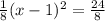 \frac{1}{8}(x-1)^2=\frac{24}{8}