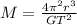 M=\frac{4\pi ^{2}r^{3}}{GT^{2}}