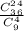 \frac{C_3^2\timesC_6^4}{C_9^4}