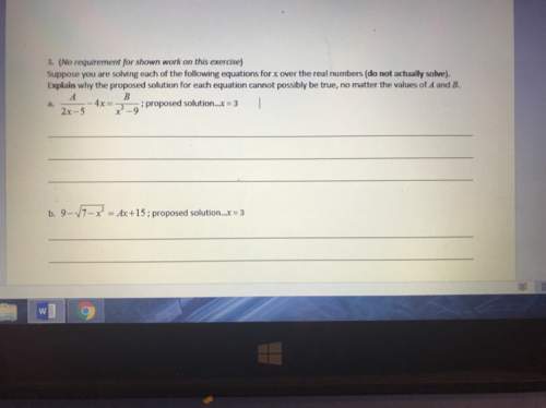 Explain why the proposed solution for each equation cannot possibly be true, no matter the values of