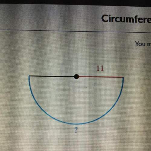 What is the arc length of the semicircle?