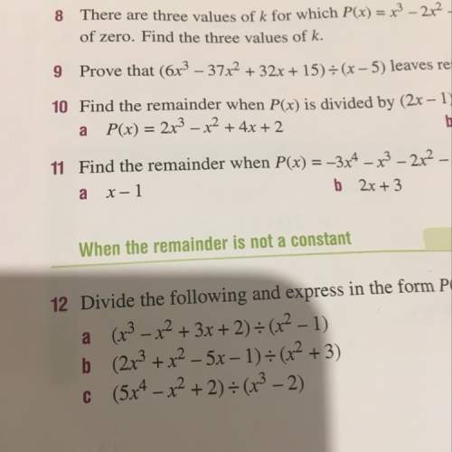 Question 12a with working out to me understand how to do the rest
