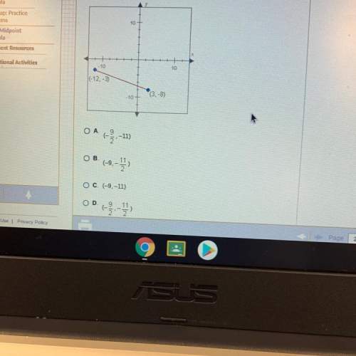 What is the midpoint of the segment shown below?