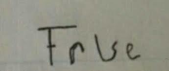 True or false: can you write this is cheat on a i swear guys. this is one of my questions for my q