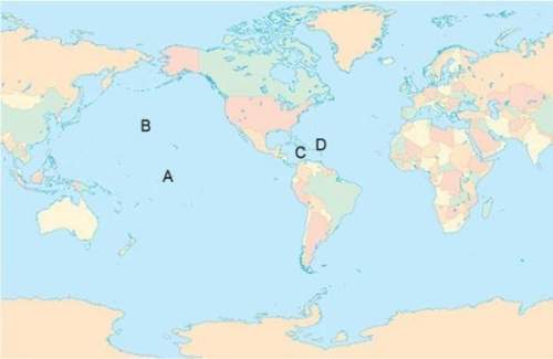 Which letter on the map represents the location of navassa island? 1.) b 2.) a 3.) d 4.) c