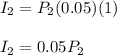 I_2 = P_2(0.05)(1)\\\\I_2 = 0.05P_2