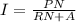I=\frac{PN}{RN+A}