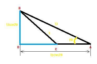 In triangle abc , side bc is 3 inches long and side ab is 16 inches long. angle a measures 20 °. giv