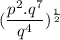 $ (\frac{p^2.q^7}{q^4} )^{\frac{1}{2} $