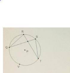 Arc qvt measures 156 which statement must be true?  r angles qrt and qst both measure 78° angles qrt