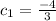 c_1=\frac{-4}{3}