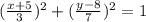 (\frac{x+5}{3}) ^{2}+ (\frac{y-8}{7} )^{2}  =1