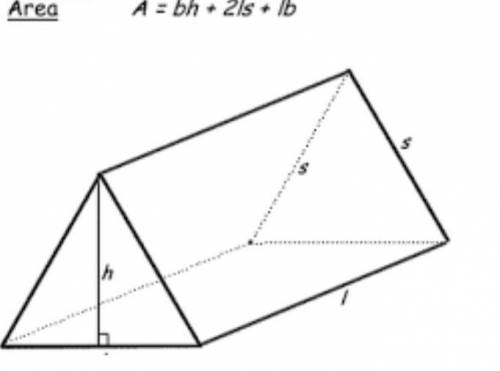How do you find the area of a triangular prism