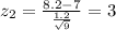 z_2=\frac{8.2-7}{\frac{1.2}{\sqrt{9}}}=3