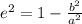 e^2=1-\frac{b^2}{a^2}