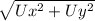 \sqrt{Ux^2+Uy^2}