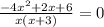\frac{-4x^2 + 2x + 6}{x(x + 3)} = 0