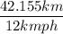 \dfrac{\textrm 42.155 km}{\textrm 12 kmph}