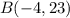 B(-4,23)