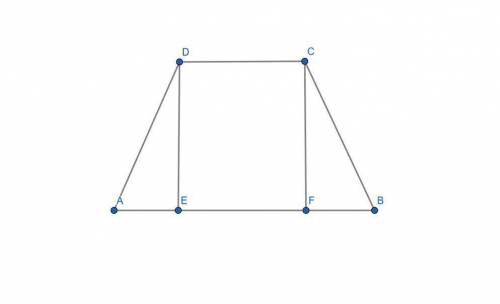 In trapezium abcd, as shown in the figure, ab is parallel to dc, ad=dc=bc=20cm and ‹a=60°. find:  (i