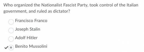 Who organized the nationalist fascist party, took control of the italian government, and ruled as di