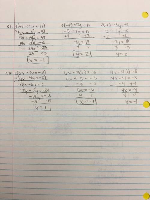 Algebra 2 solve linear systems by elimination