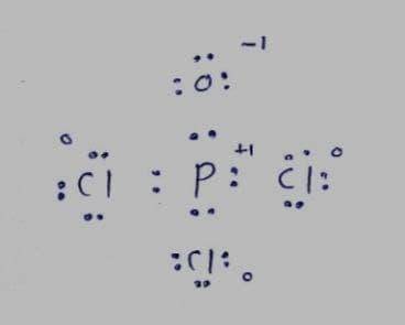 Determine the number of valence electrons in pocl₃ and then draw the corresponding lewis structure (