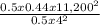 \frac{0.5x0.44x11,200^{2} }{0.5x4^{2}}
