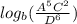 log_{b}(\frac{A^{5}C^{2}}{D^{6}})