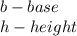 b-base\\h-height