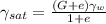\gamma_{sat} = \frac{(G+e)\gamma_w}{1+e}