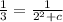 \frac{1}{3}=\frac{1}{2^2+c}