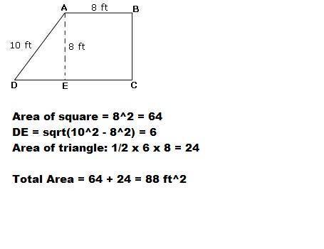 find the area of each figure to the nearest tenth.