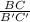 \frac{BC}{B'C'}