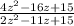 \frac{4z^2-16z+15}{2z^2-11z+15}