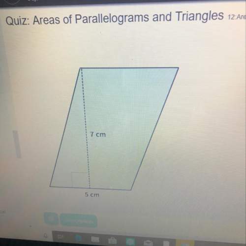 Find the area of the parallelogram answers choices 35cm2 24 cm2 12 cm2 42cm2