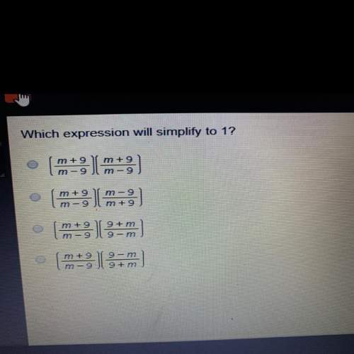 Which expression will simplify to 1?
