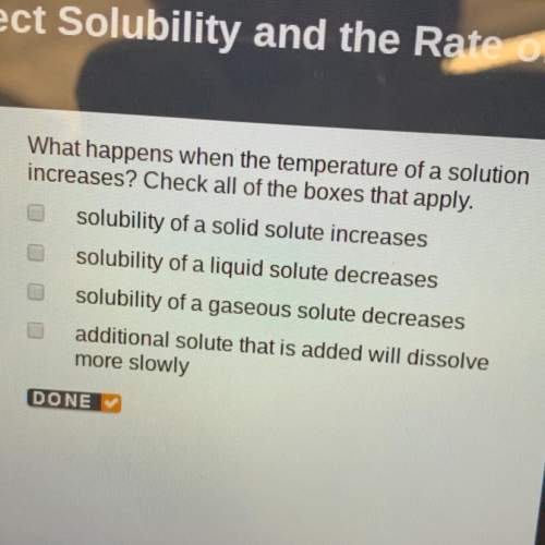 What happens when the temperature of a solution increases?