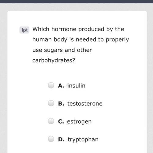 Which hormone produced by the human body is needed to properly use sugars and other carbohydrates?