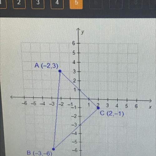 Triangle abc has vertical at a(-2,3) b(-3,-6) and c (2,-1). is the triangle abc a right angle if so