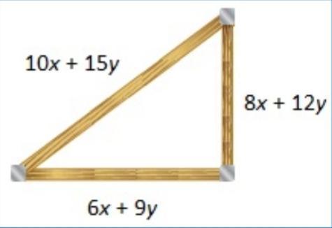 Assume that the wooden triangle shown is a right triangle. a. write an equation using the pythagor