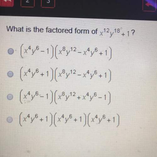 What is the factored form of x^12y^18+1?