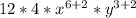 12*4* x^{6+2}*y^{3+2}